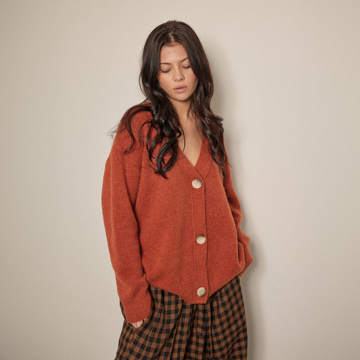 Alpaca Wool Blend Cardigan