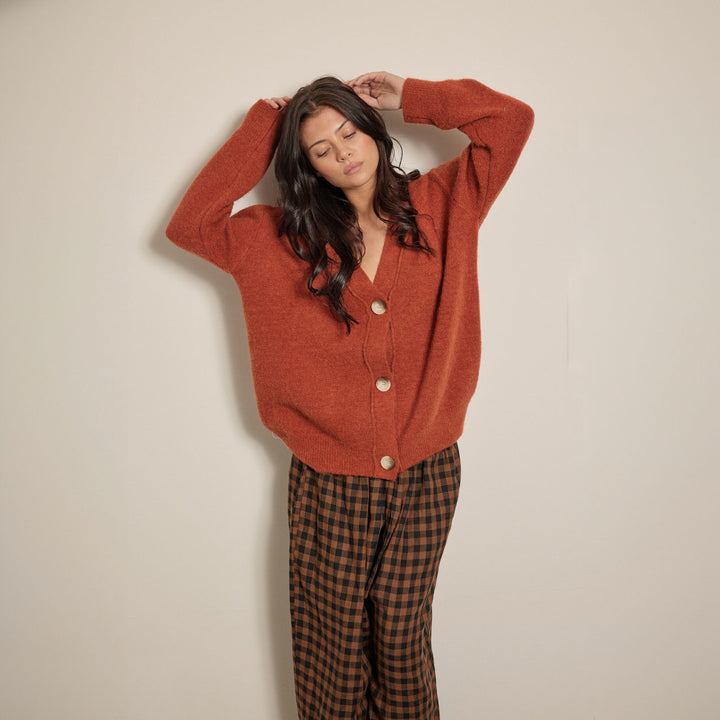 Alpaca Wool Blend Cardigan