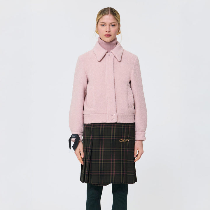 Beatrice Coat Pink Wool