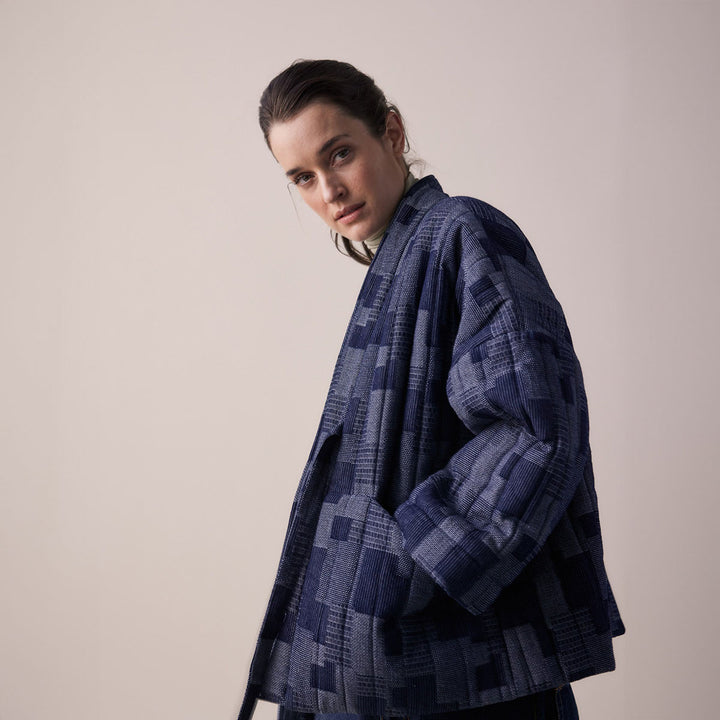 Denim Patch Quilt Jacket