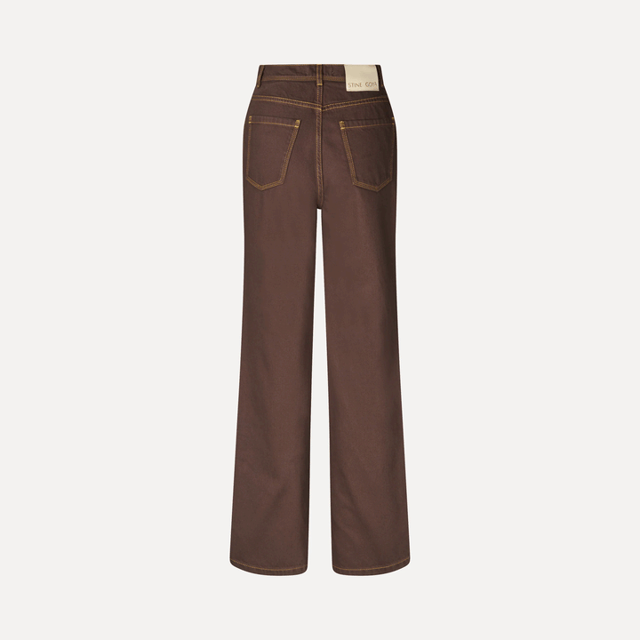 High Waist Straight Cut Denim Pants