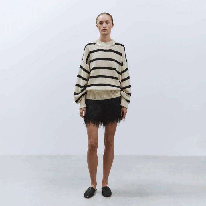 P5003 Striped Cotton Jumper
