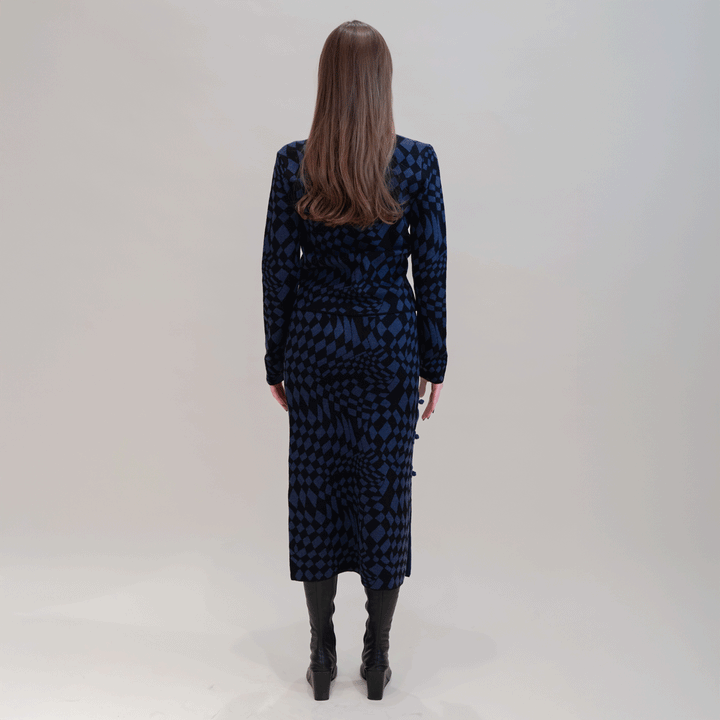 Jacquard Crew Neck Jumper