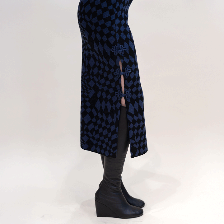 Jacquard Split Skirt