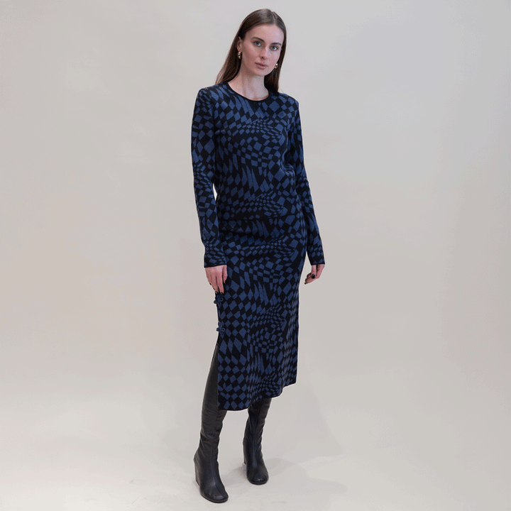 Jacquard Crew Neck Jumper