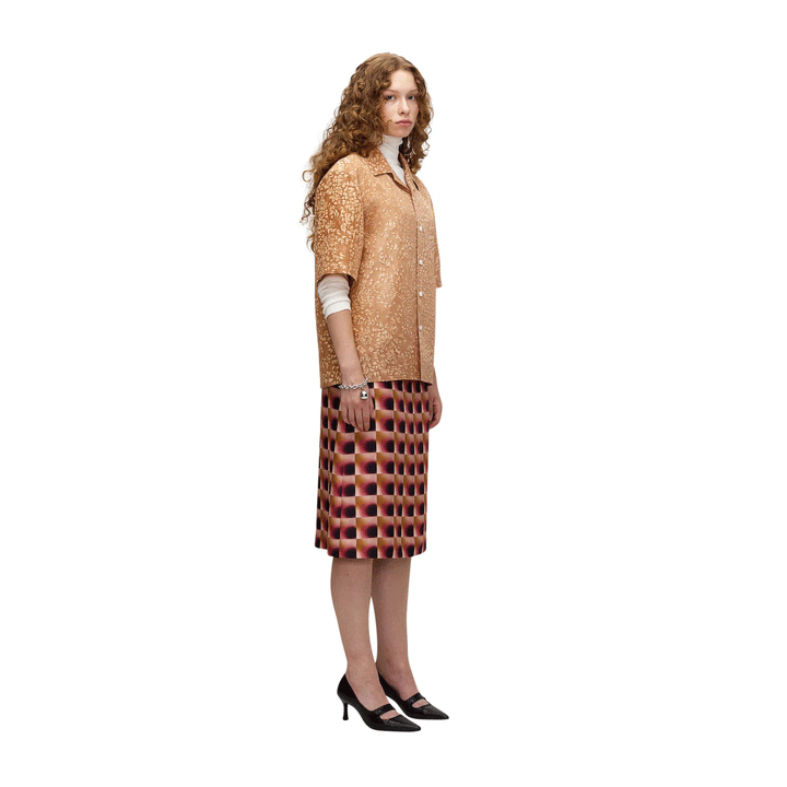 Printed Silk Skirt