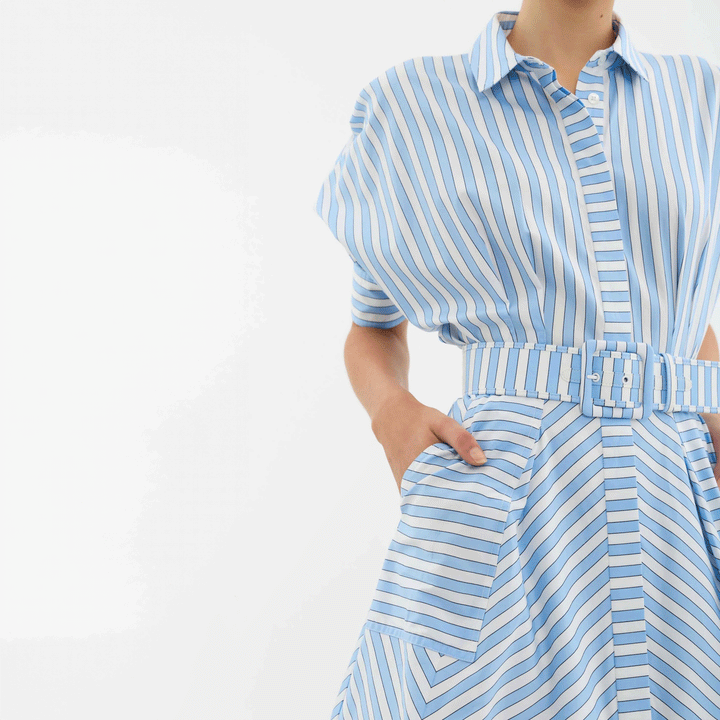 Ava Button Mini Dress