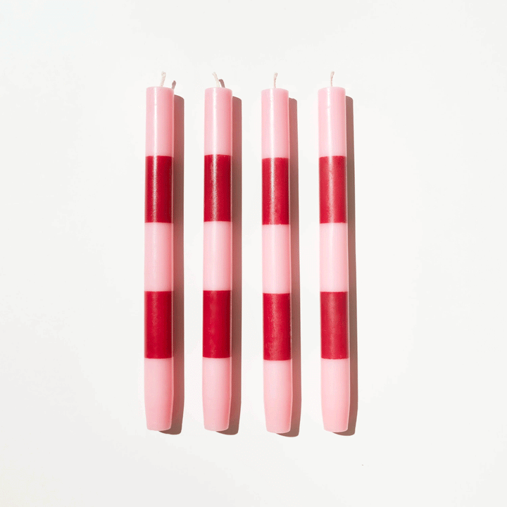 Striped Dinner Candle