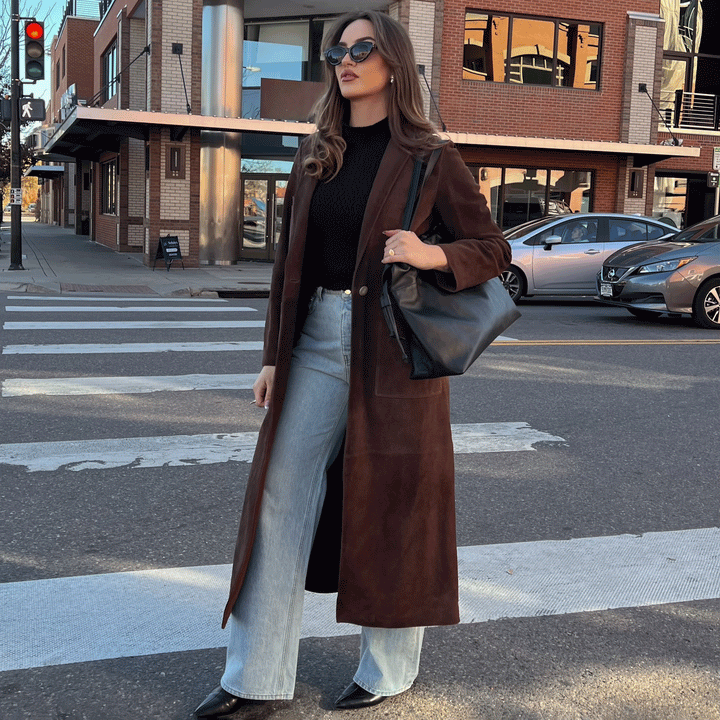 A4008 Suede Duster