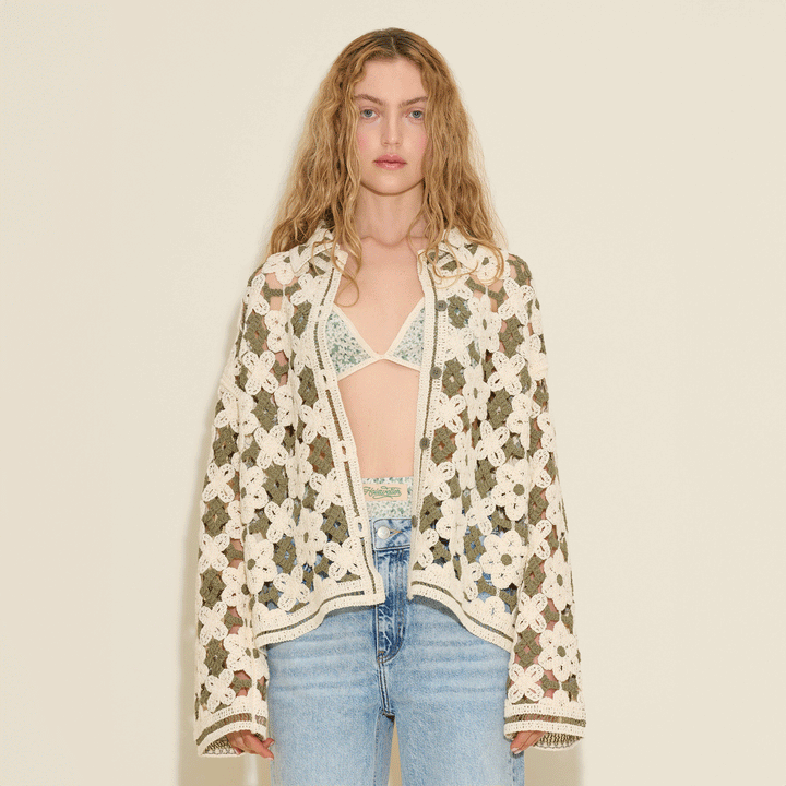 Crochet Knit Cardigan