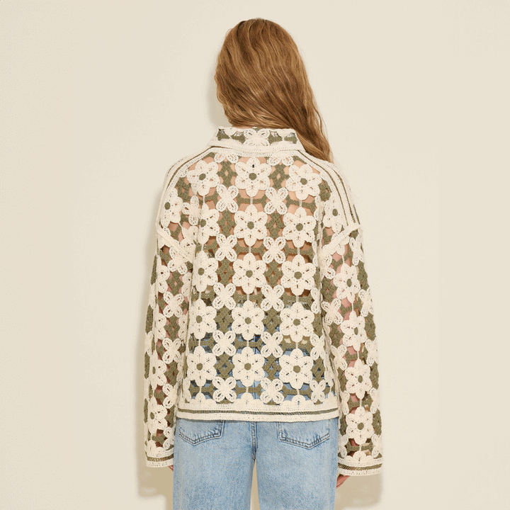 Crochet Knit Cardigan