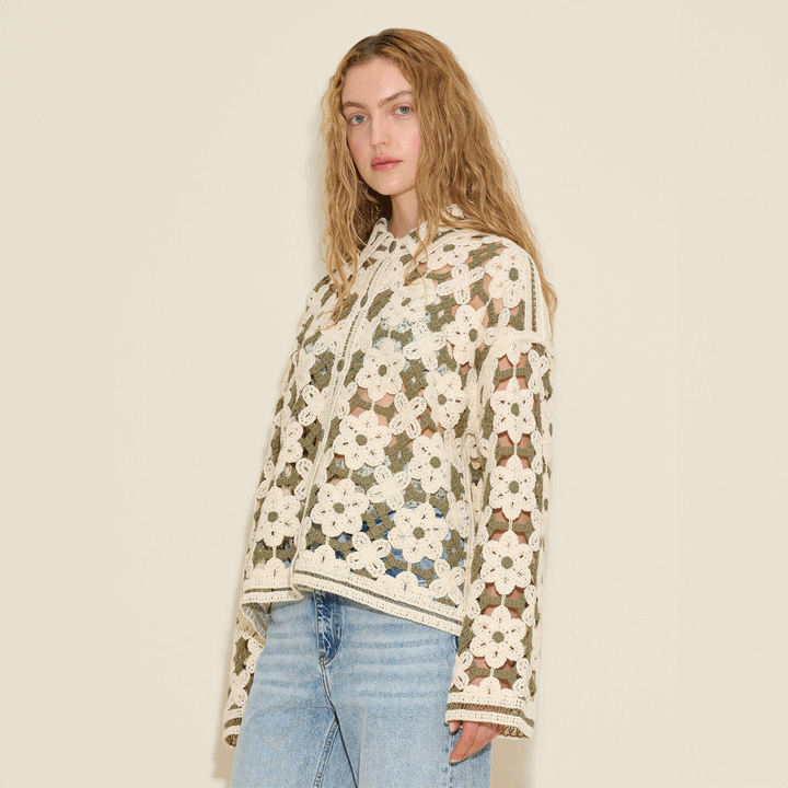 Crochet Knit Cardigan