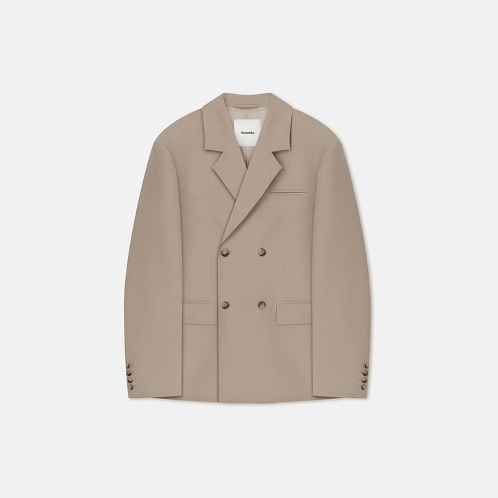 Diante Boxy Raw Silk Blazer