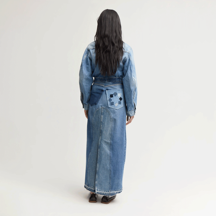 Elisa Denim Maxi Skirt