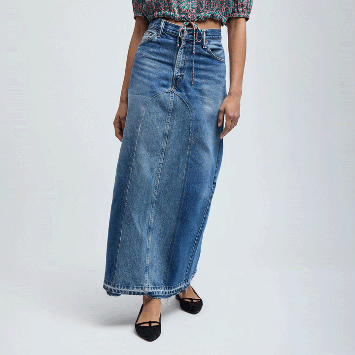 Elisa Denim Maxi Skirt
