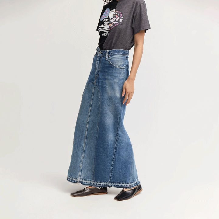 Elisa Denim Maxi Skirt