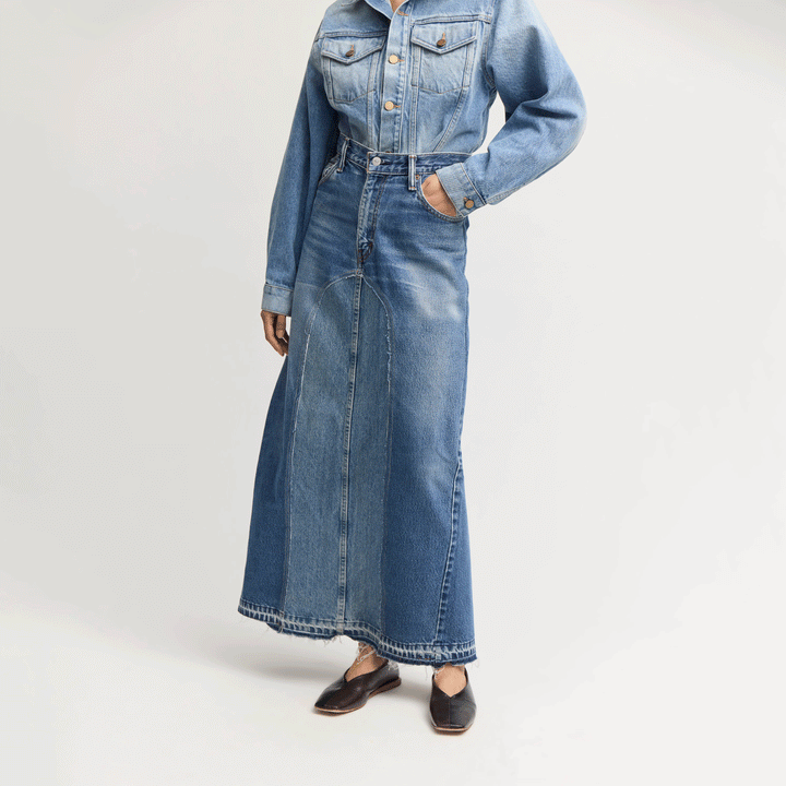 Elisa Denim Maxi Skirt