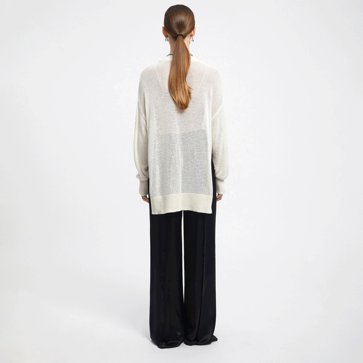 Evans Elongated Cable Knit Cardigan