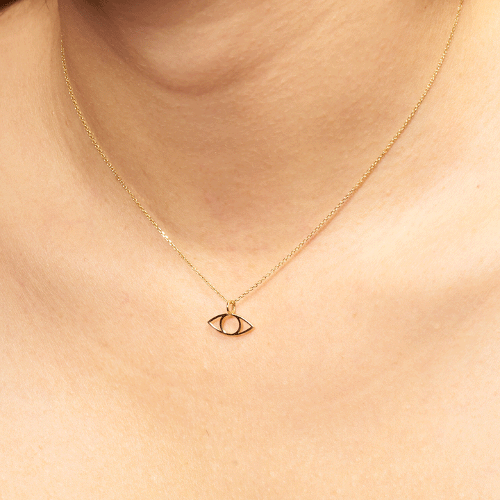 14K Eye Charm