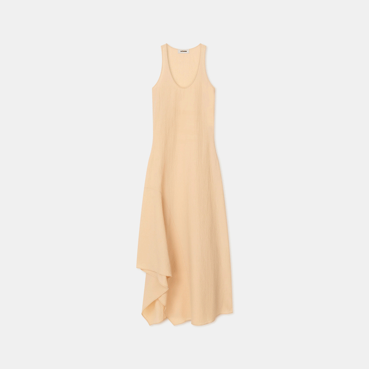 Gale Scooped Neck Gathered Dress