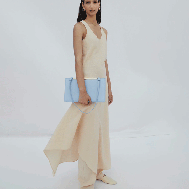 Gale Scooped Neck Gathered Dress