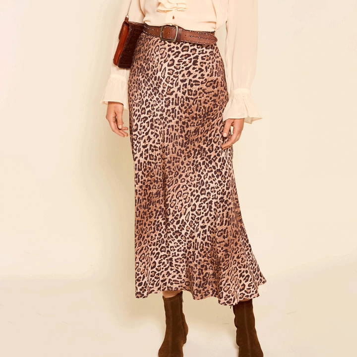 Kelly Silk Midi Skirt