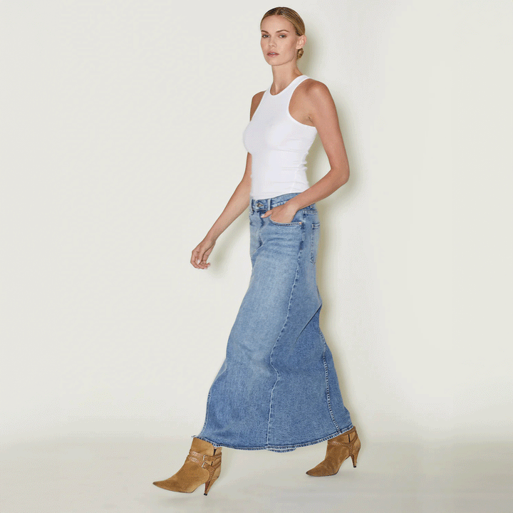Denim Maxi Skirt