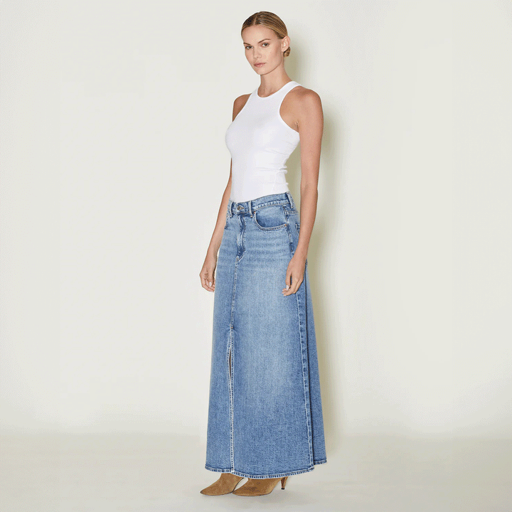 Denim Maxi Skirt