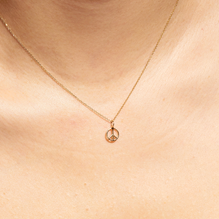 14K Peace Charm