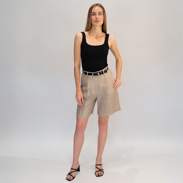 Linen Bermuda Shorts