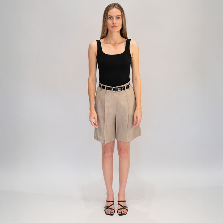 Linen Bermuda Shorts