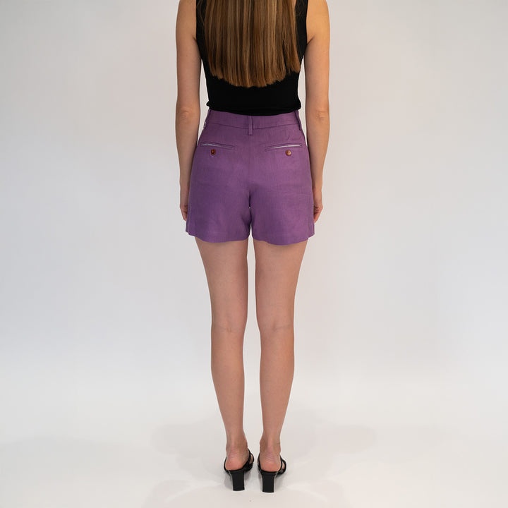 Orchid Linen Shorts