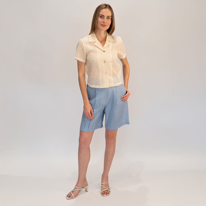 Linen Bermuda Shorts