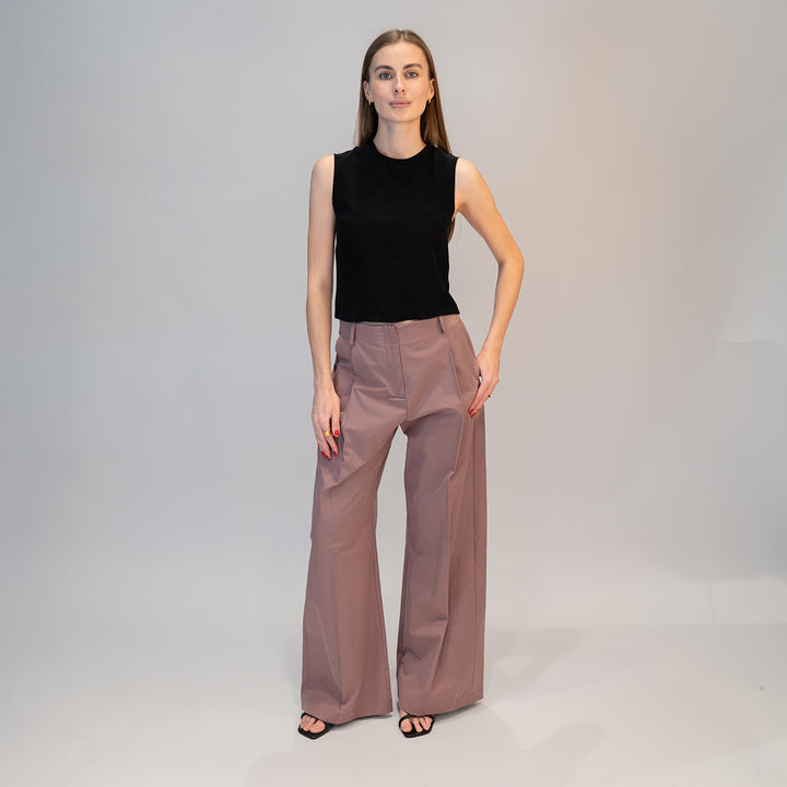 P5207 Sleeveless Silk Top