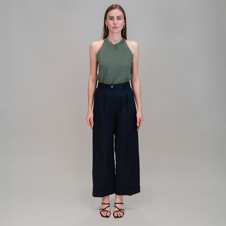 71130 High Neck Knit Tank