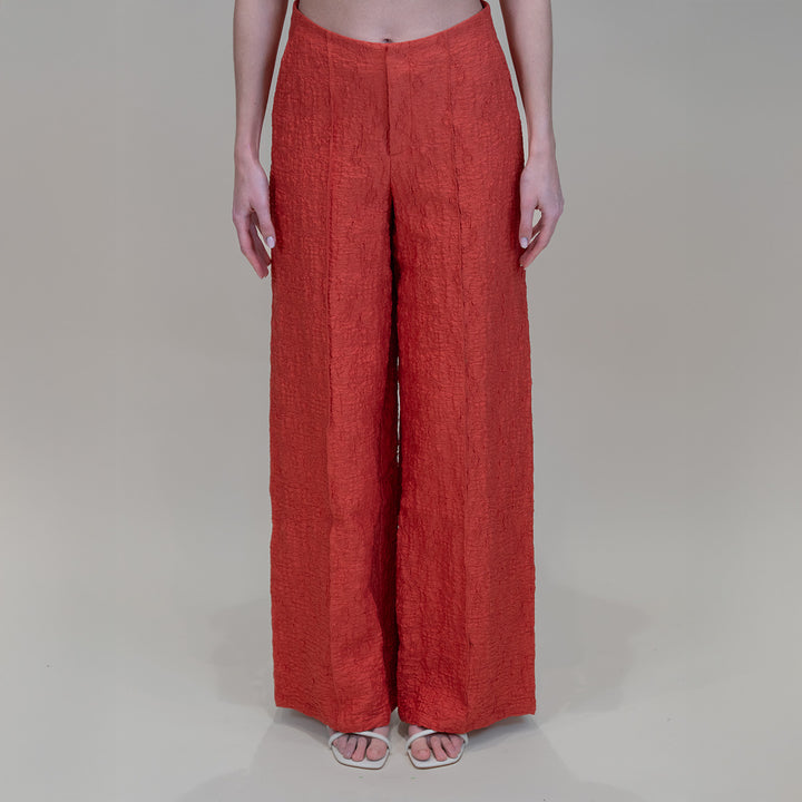 Crinkle Jersey Wide Leg Pants