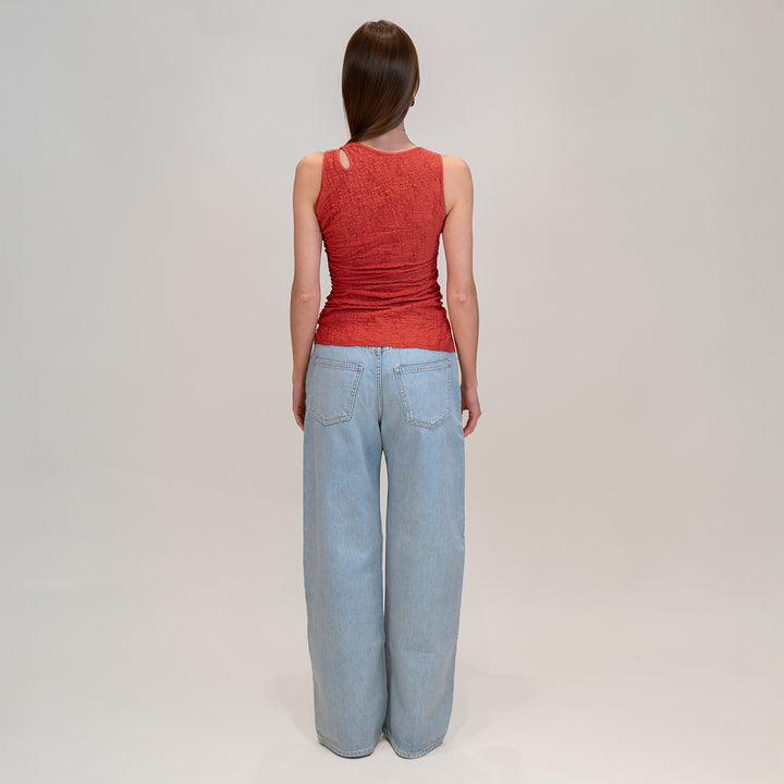 Crinkle Jersey Twisted Tank