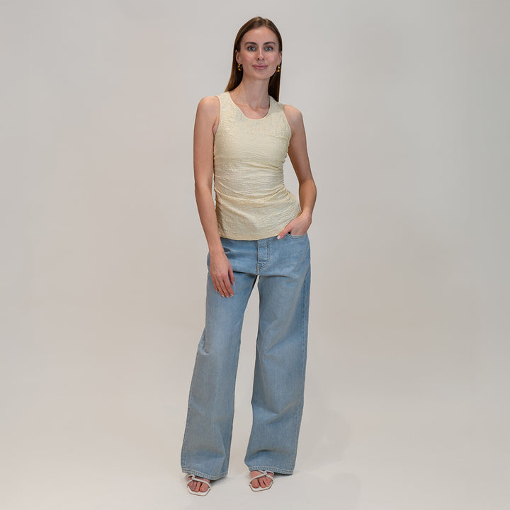 Crinkle Jersey Twisted Tank