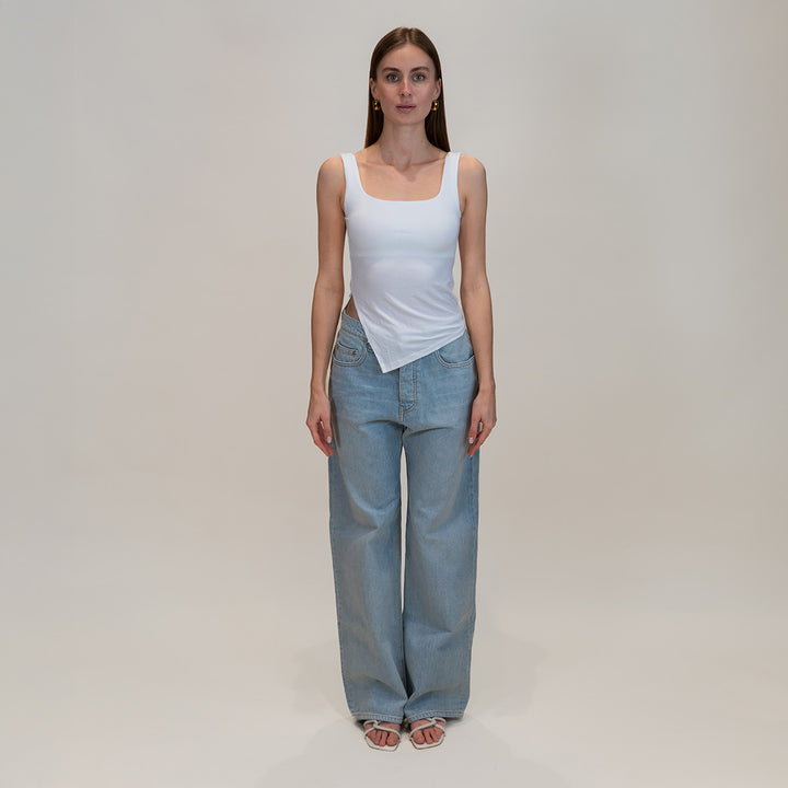 Collagen Asymmetric Side Slit Top