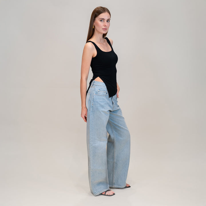Collagen Asymmetric Side Slit Top