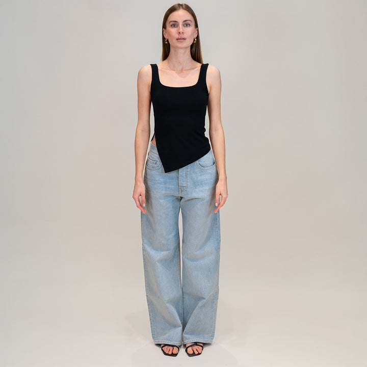 Collagen Asymmetric Side Slit Top