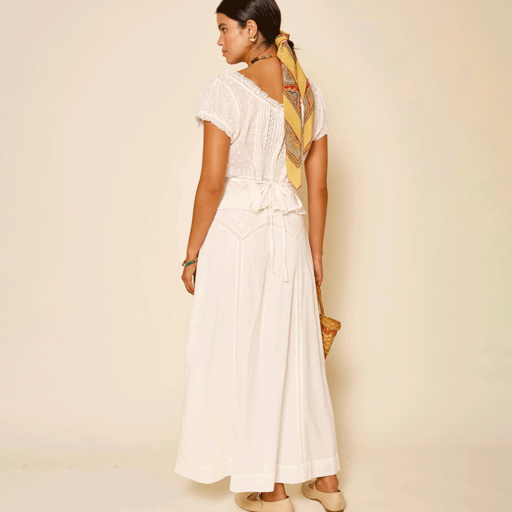 Vienne Cotton Midi Skirt