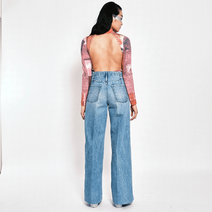 Wide Jean Trousers