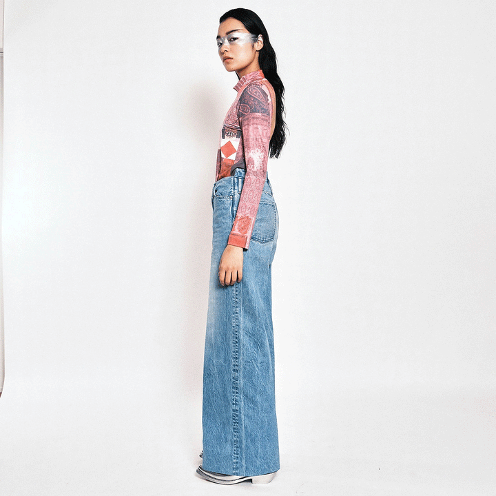 Wide Jean Trousers