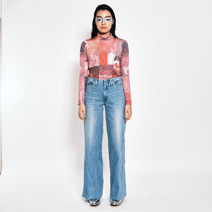 Wide Jean Trousers