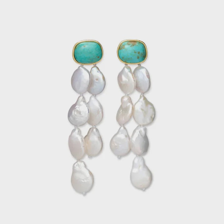Turquoise Holiday Earrings