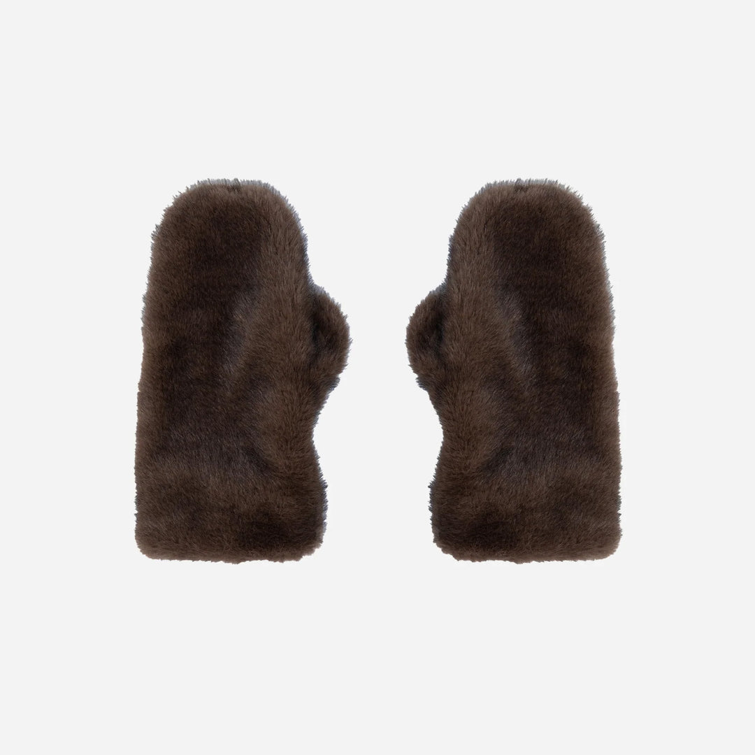 Evalyn Faux Mink Mittens