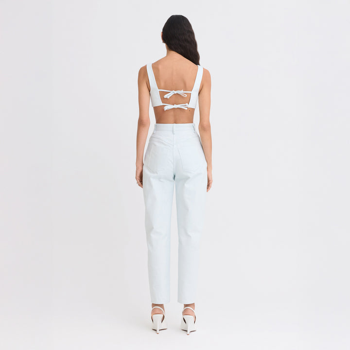 High-Waist Twist Seam Jeans