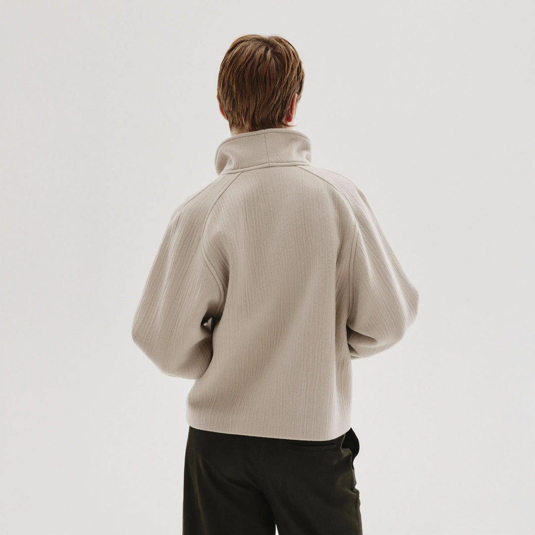 High Neck Cloth Jacket