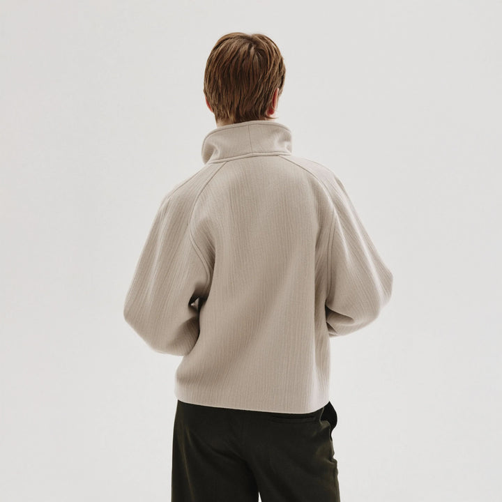 High Neck Cloth Jacket